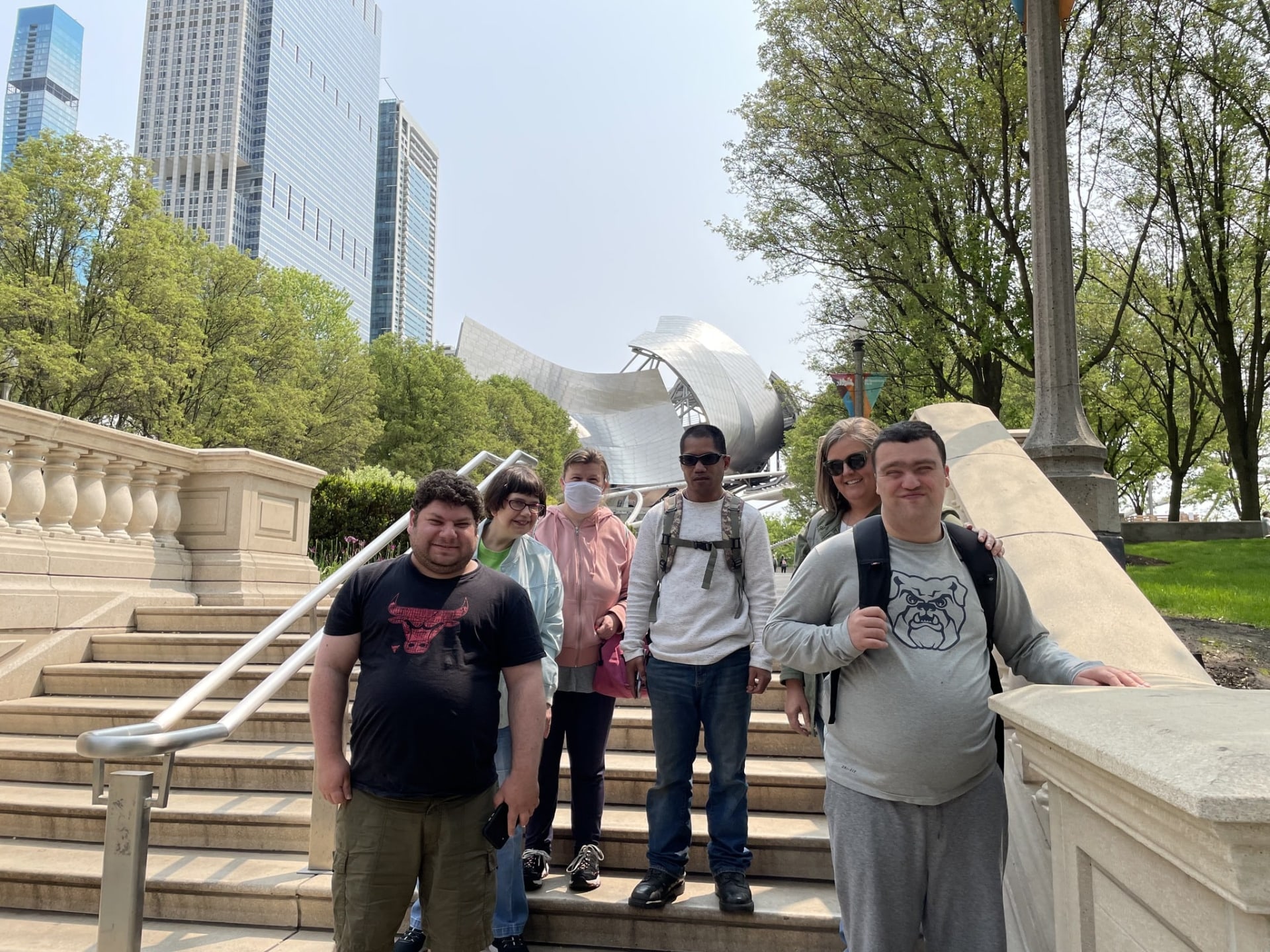 a group of people wearing matching glenkirk shirts